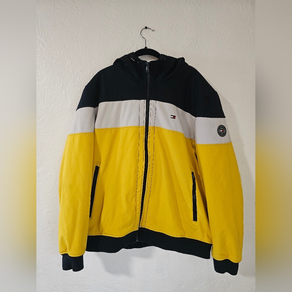 Tommy Hilfiger Men's Yellow and Black Coat